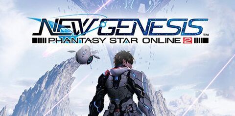 phantasy star online 2 new genesis logo key art banner