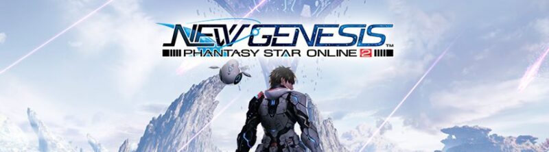 phantasy star online 2 new genesis logo key art banner